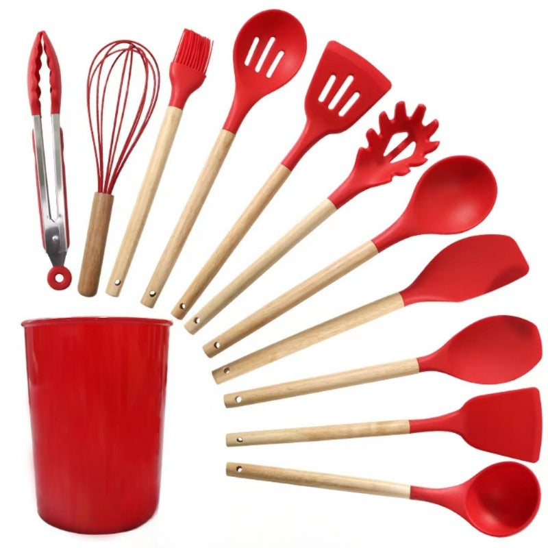 Wholesale Kitchen Silicone Shovel Set of 12 Pieces